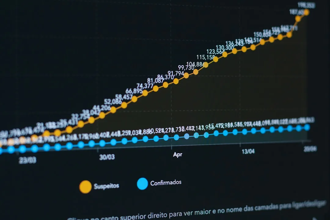 A graph showing business growth, illustrating our goals for client success